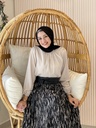 Black Chiffon Veil