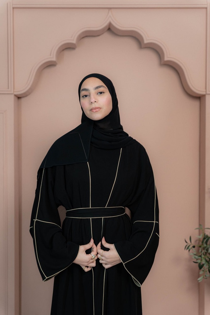 Black Chiffon Veil