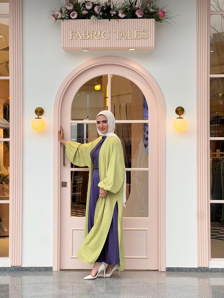 Lime Elle Kimono