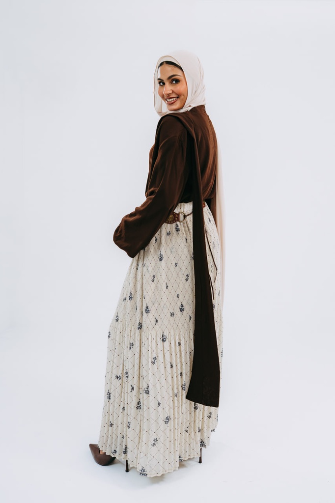 Chocolate Louvre Blouse