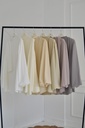 Sand Louvre Blouse