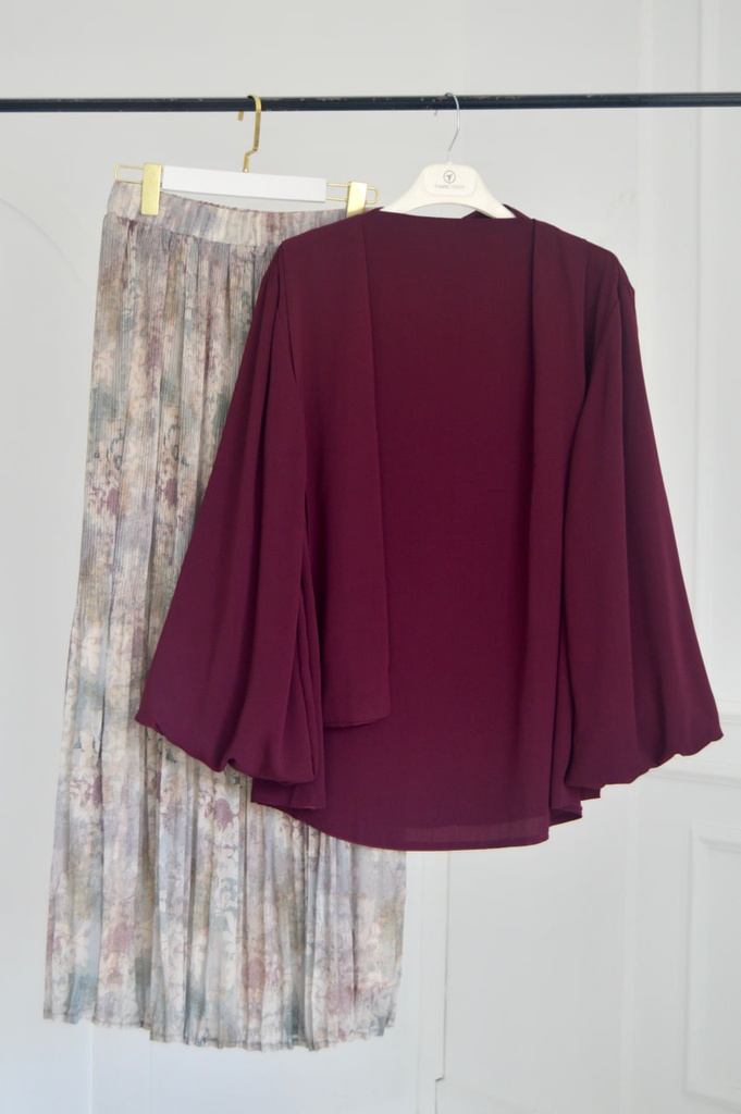 Oxblood Louvre Blouse
