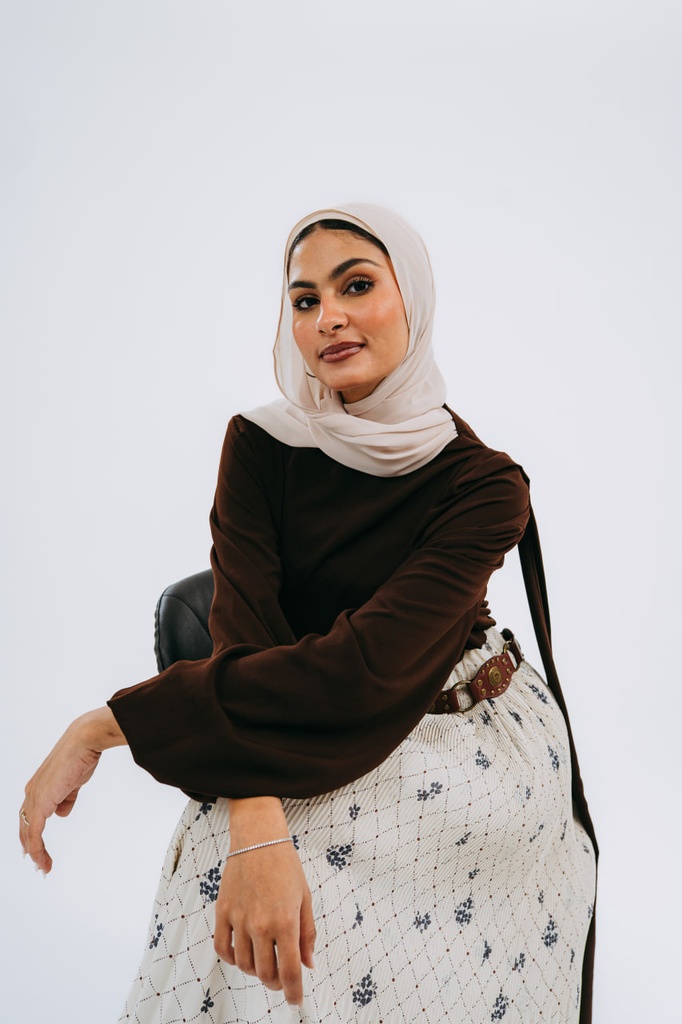 Chocolate Louvre Blouse
