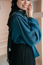 Teal Louvre Blouse