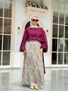 Burgundy Louvre Blouse