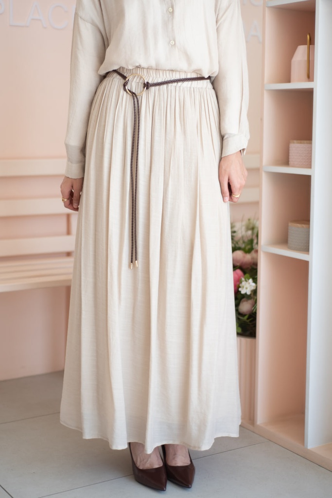 Beige Isla Skirt 