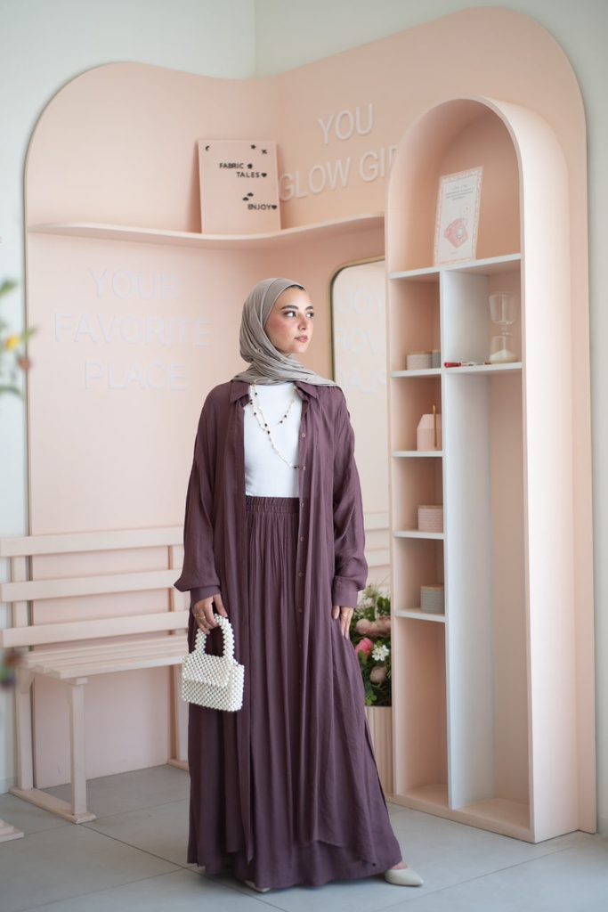 Plum Isla Skirt