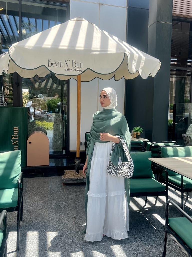 Sage Swan Cape Blouse