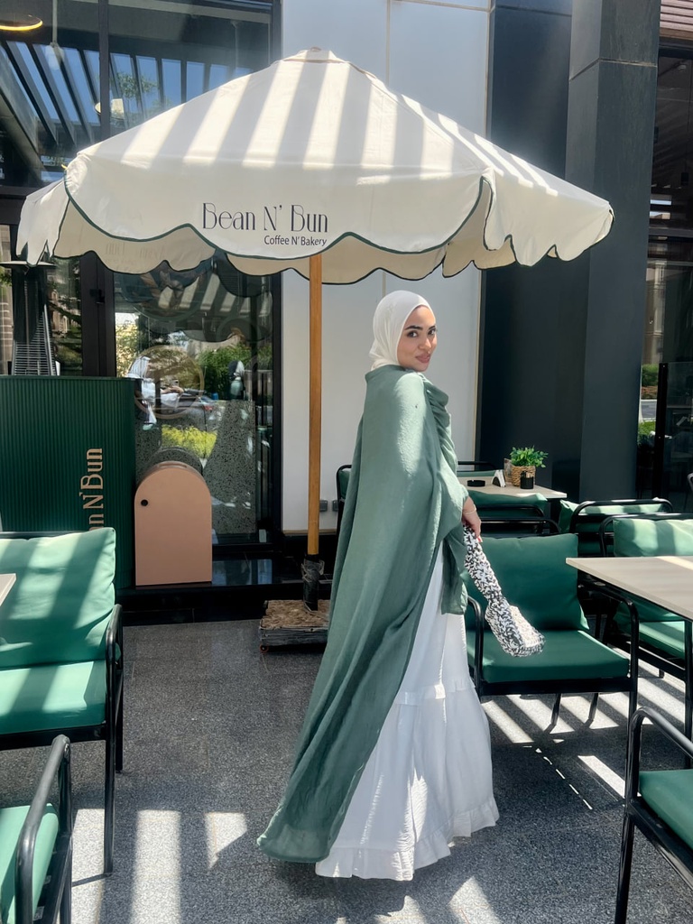Sage Swan Cape Blouse