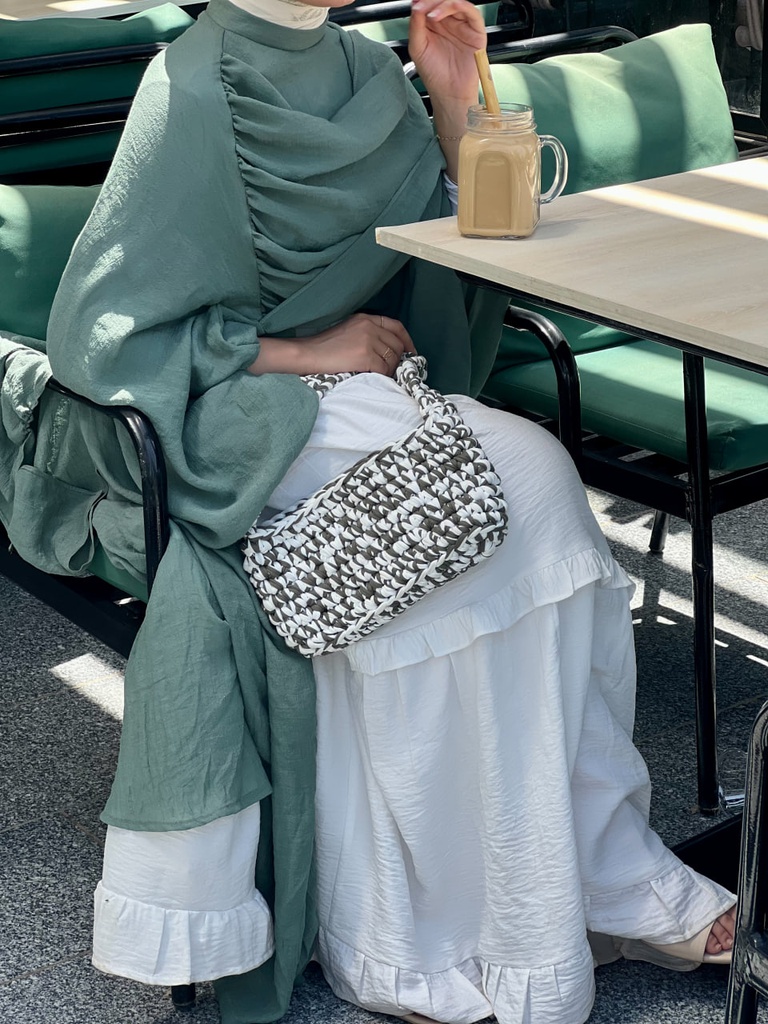 Sage Swan Cape Blouse