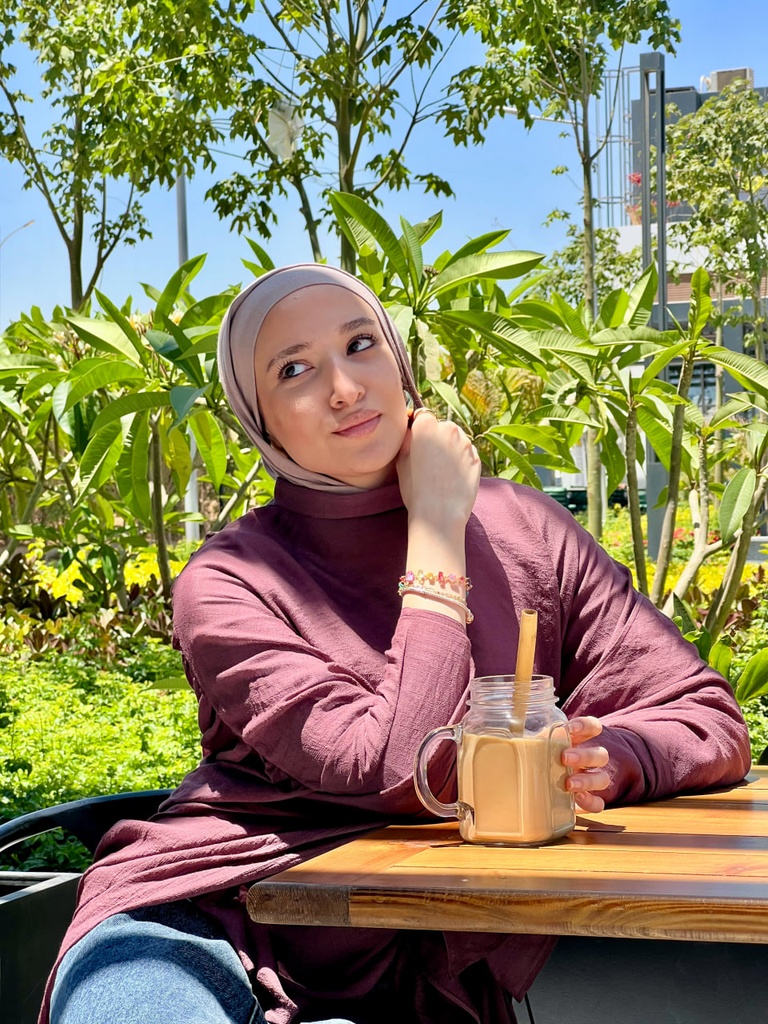 Plum Swan Cape Blouse