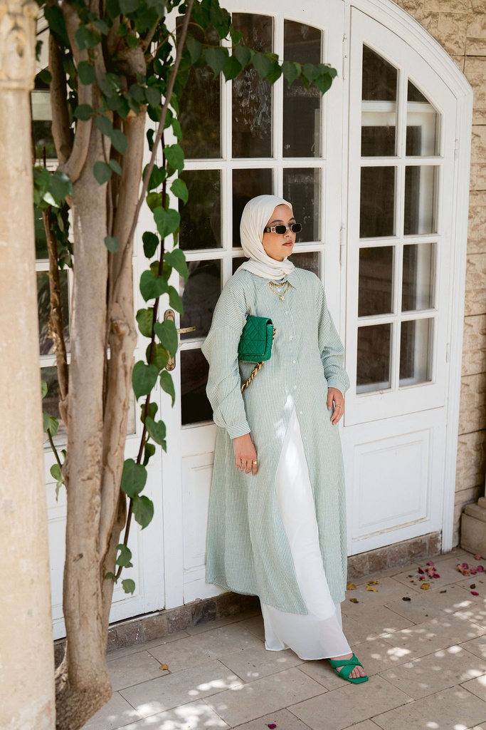 Green Stripea Shirt