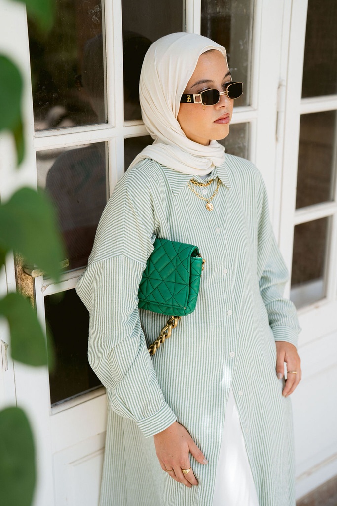 Green Stripea Shirt