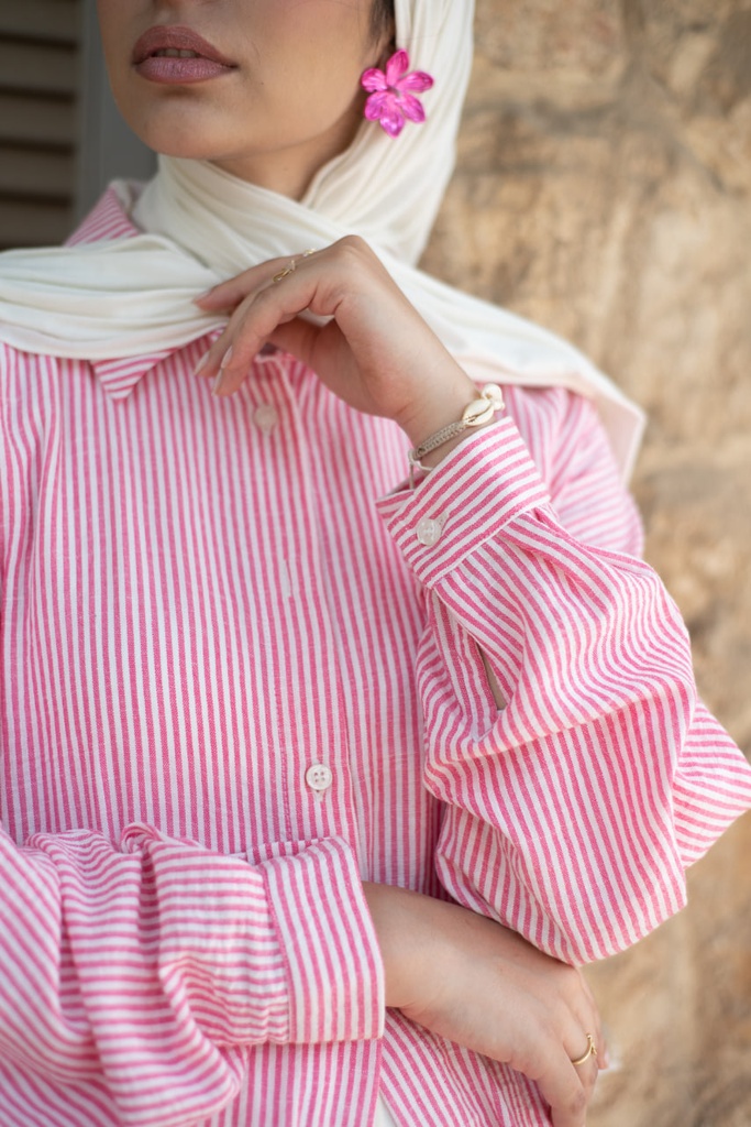 Pink Stripea Shirt 
