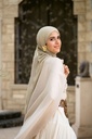 Beige Swan Cape Blouse