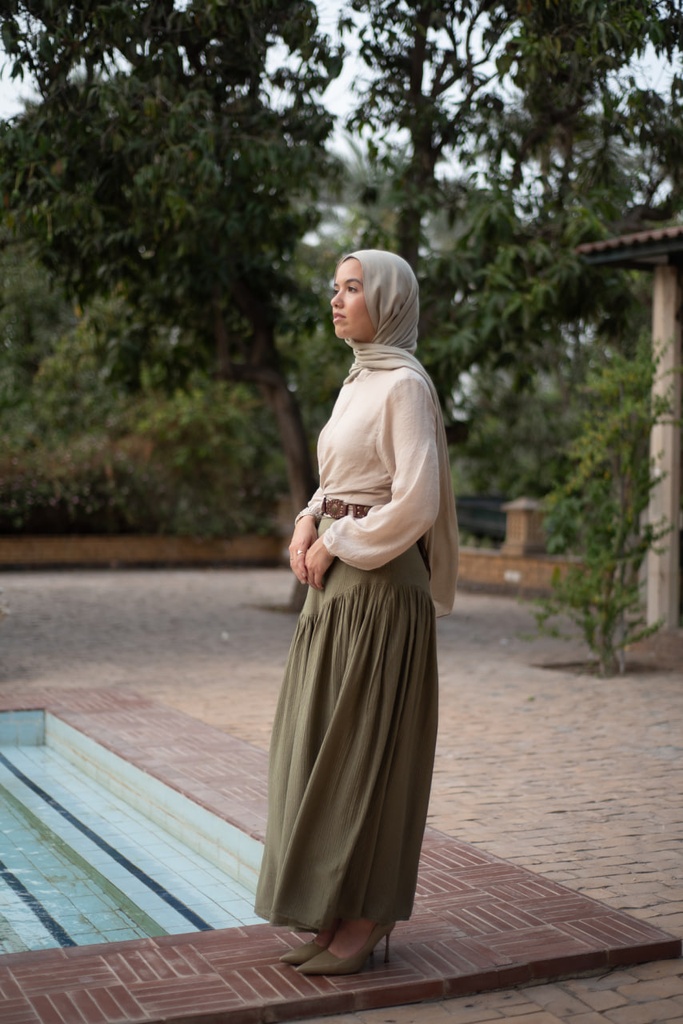 Beige lana Blouse 