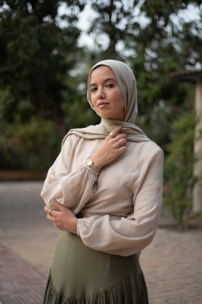 Beige lana Blouse 