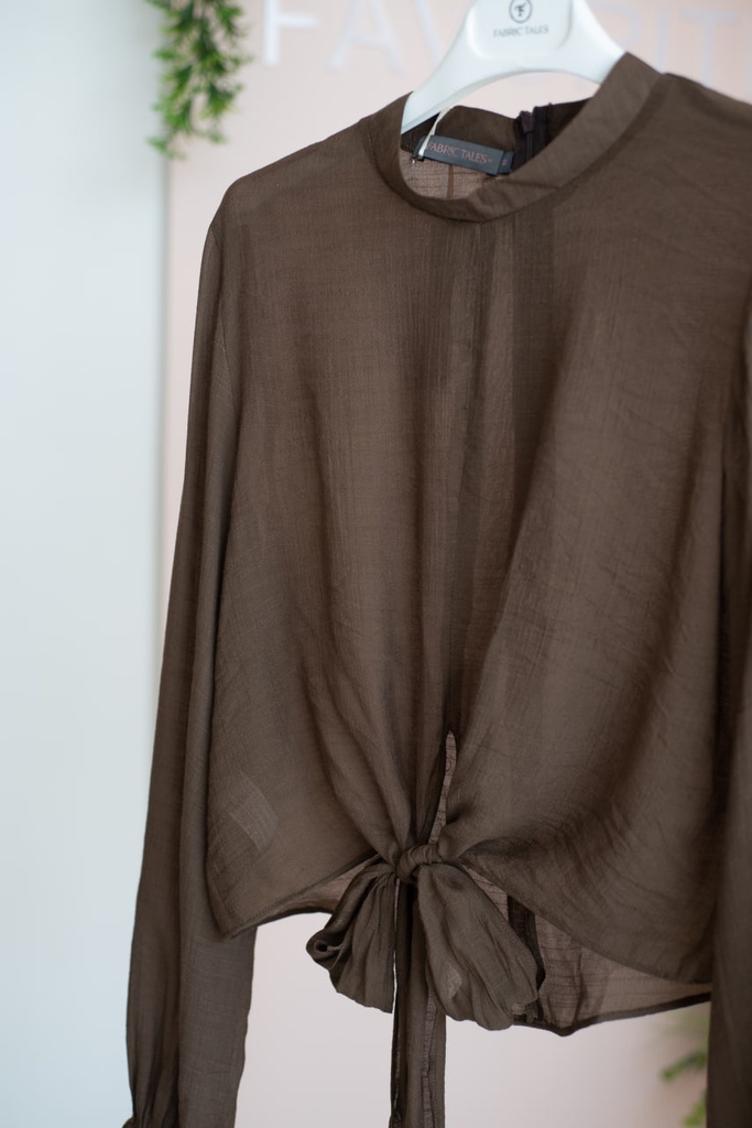 Chocolate lana Blouse