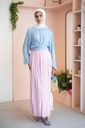 Pink Pleated Skirt 