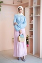 Pink Pleated Skirt 