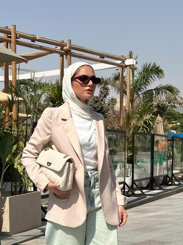Beige Glowline Blazer