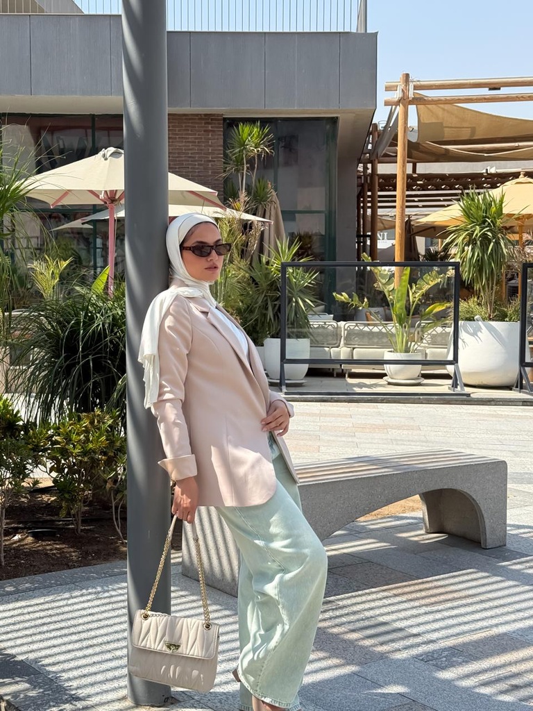 Beige Glowline Blazer