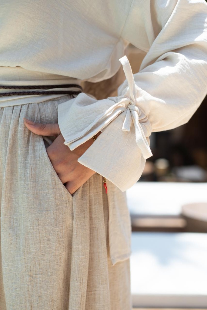 Beige Whirl Skirt   