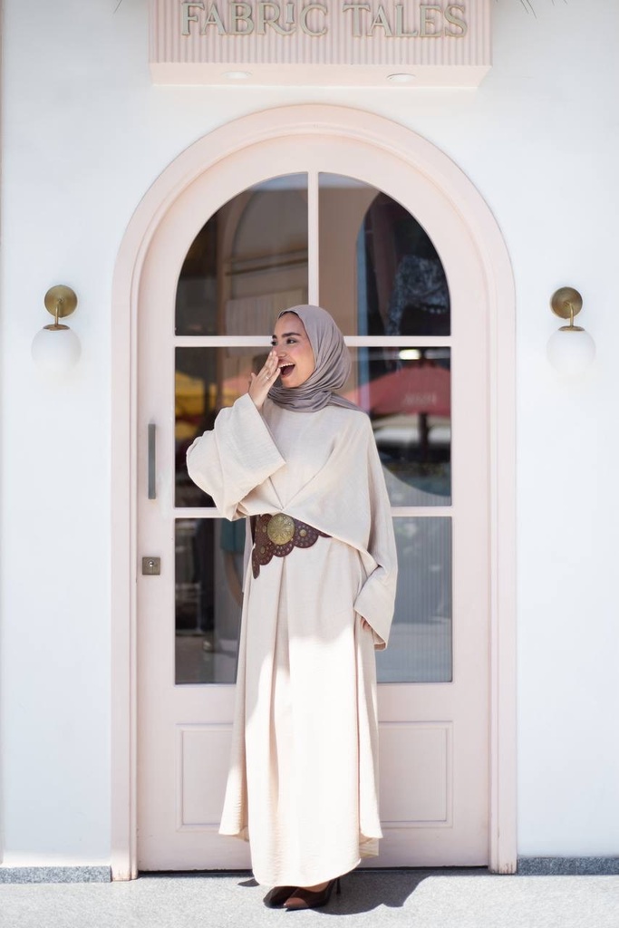 Beige Seren Dress  