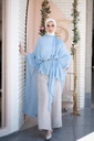 Sky Swan Cape Blouse