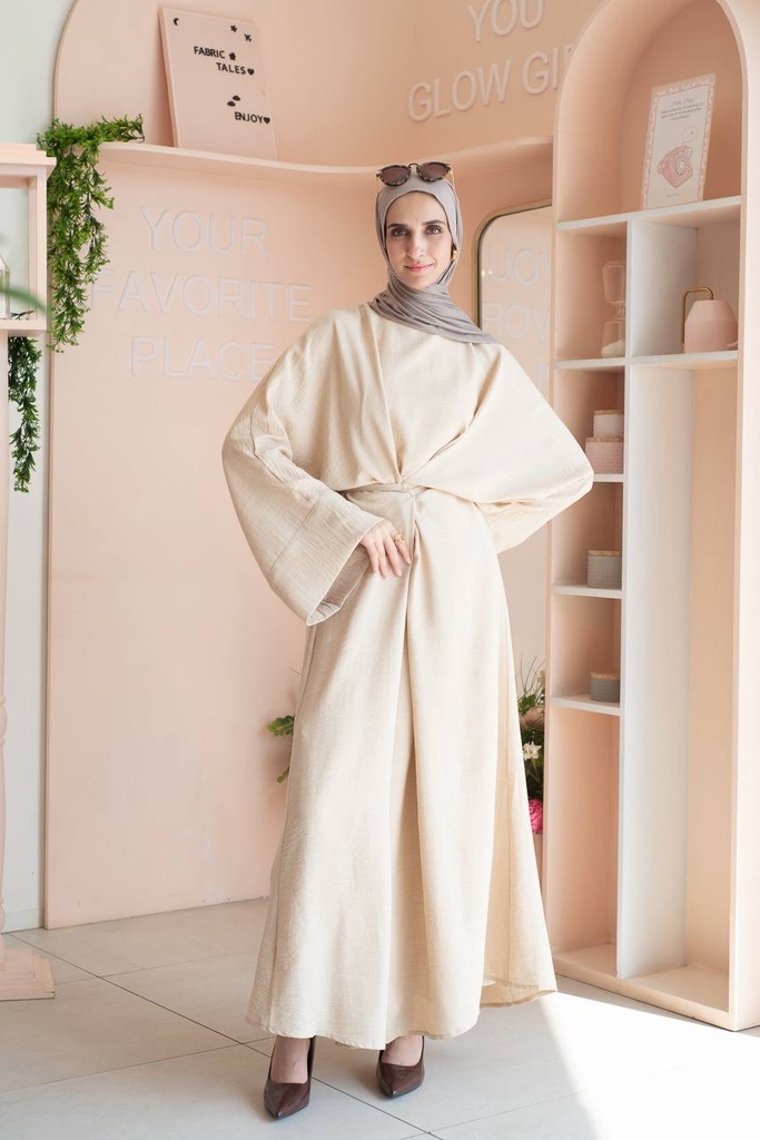 Beige Seren Dress  