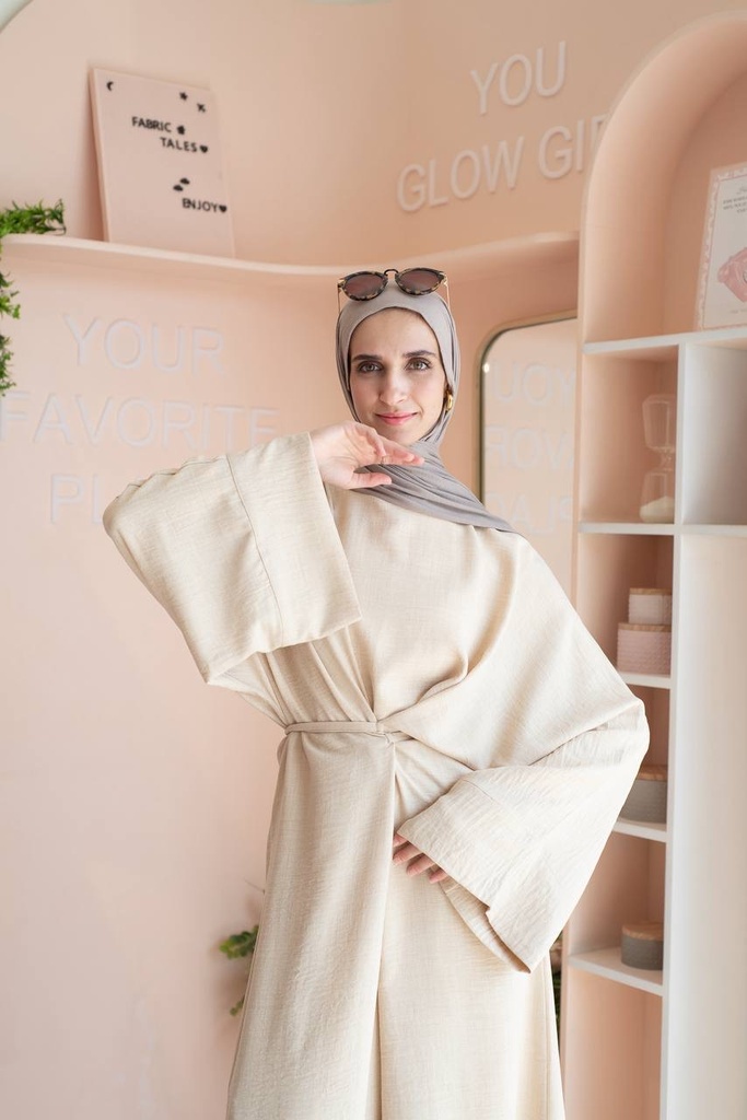 Beige Seren Dress  
