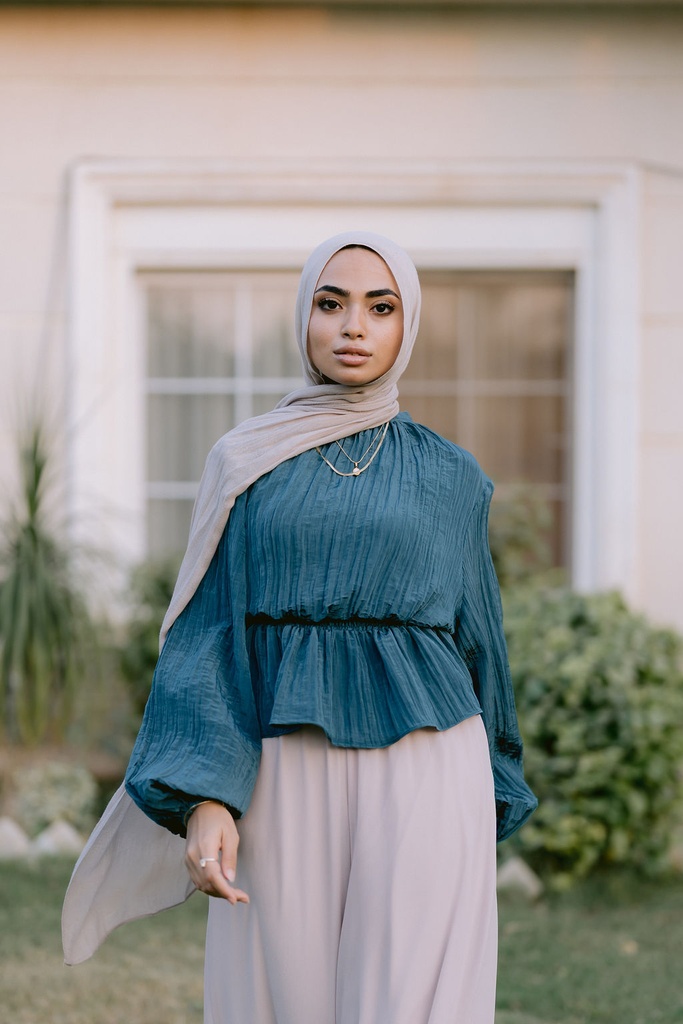 Teal Candlelight Blouse