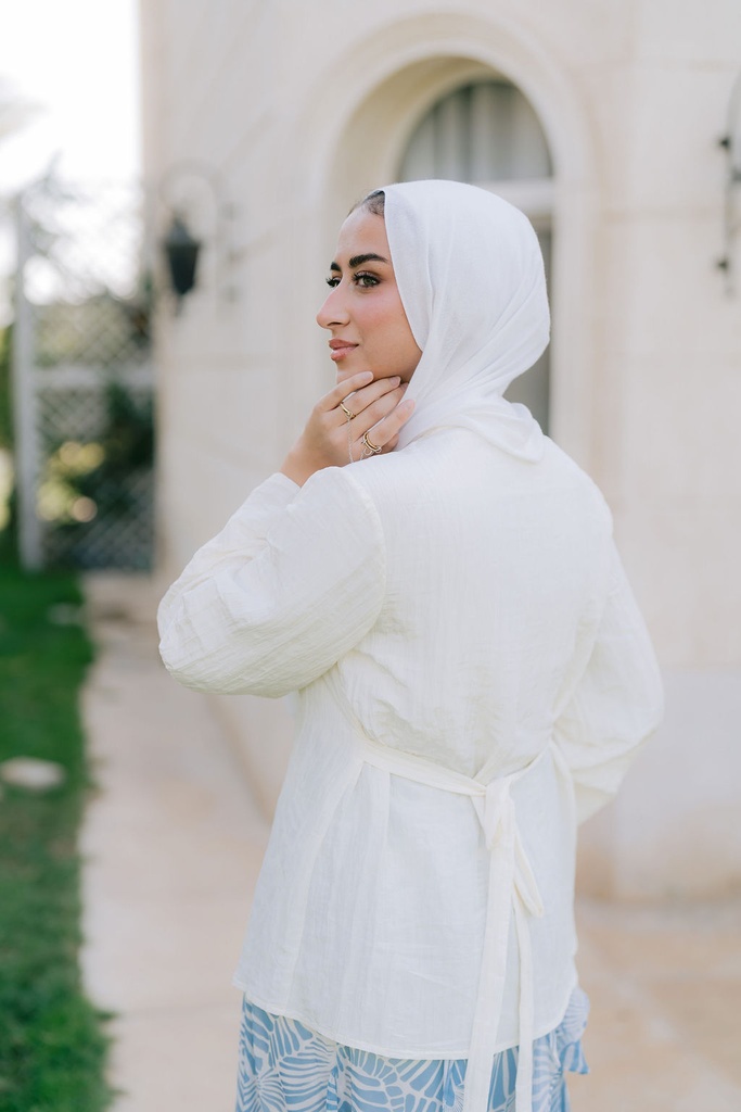 Crème Confetti Blouse 