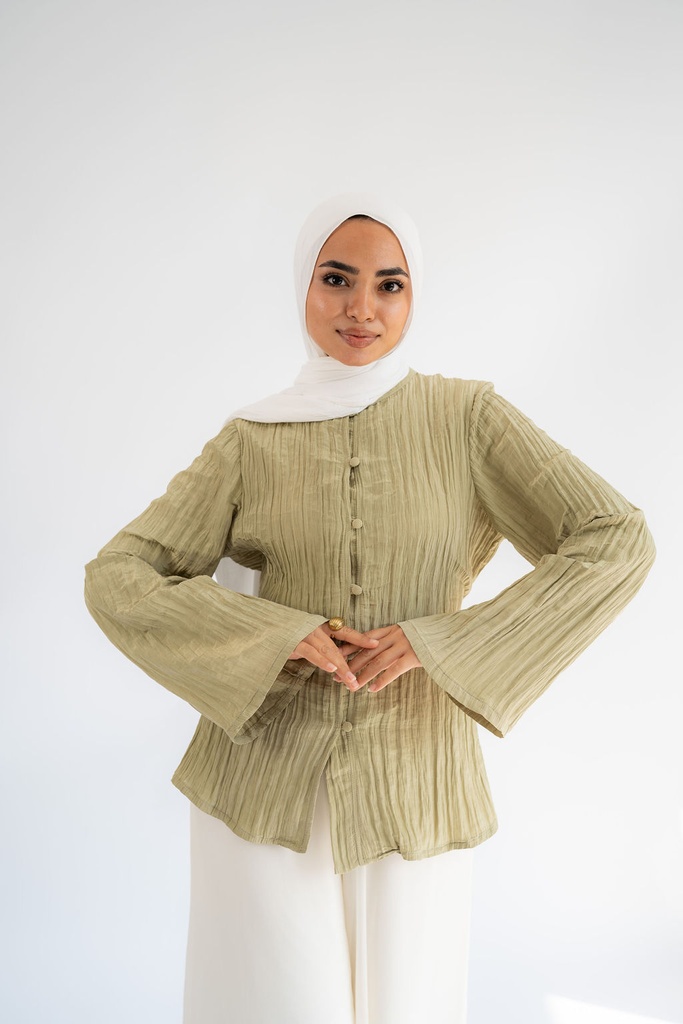 Olive Confetti Blouse