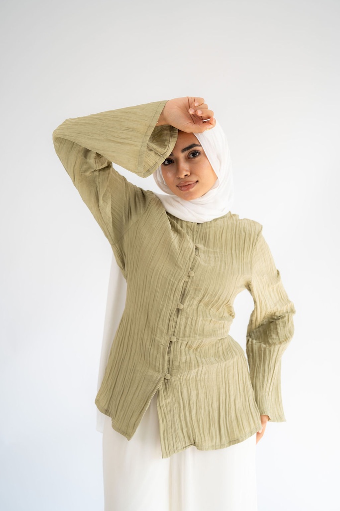 Olive Confetti Blouse