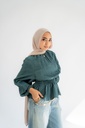 Teal Candlelight Blouse