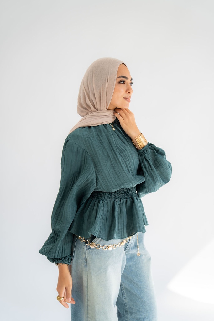 Teal Candlelight Blouse