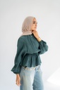Teal Candlelight Blouse