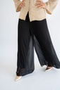 Black Aura Chiffon Pants