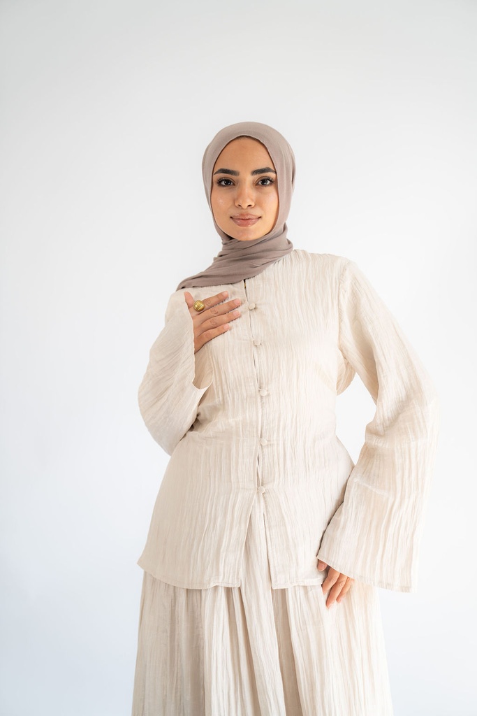 Beige Confetti Blouse   