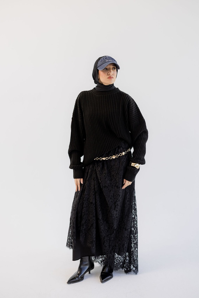 Black Kyoto Pullover