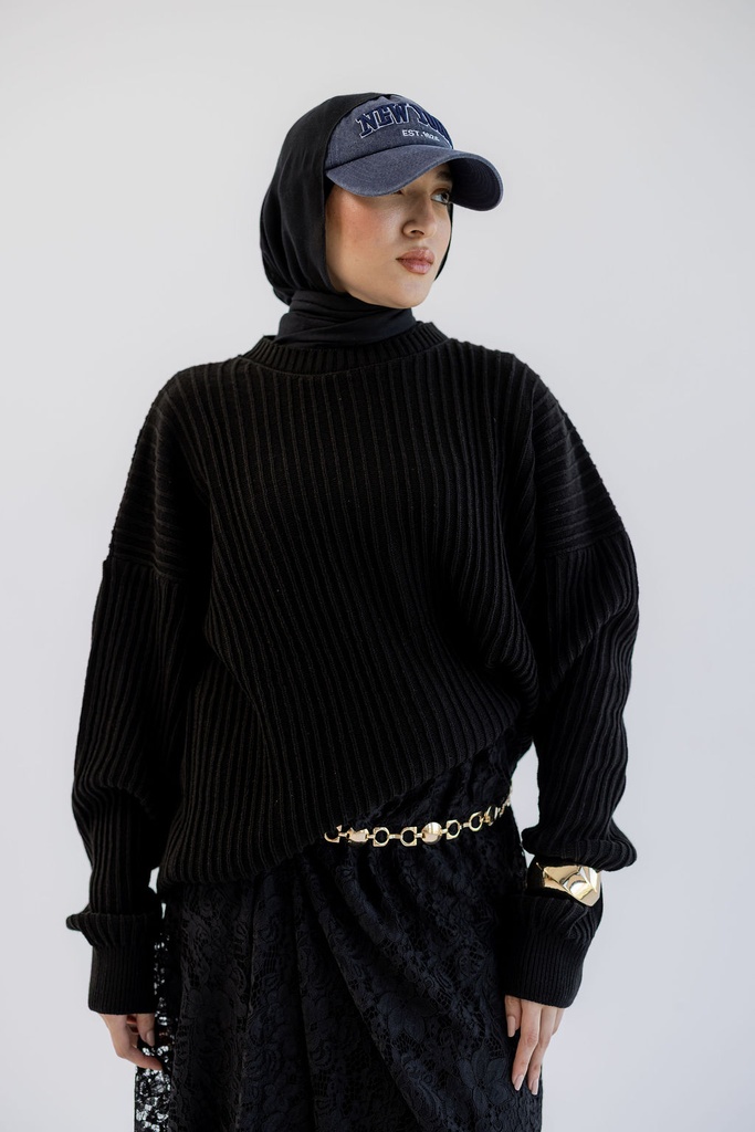 Black Kyoto Pullover