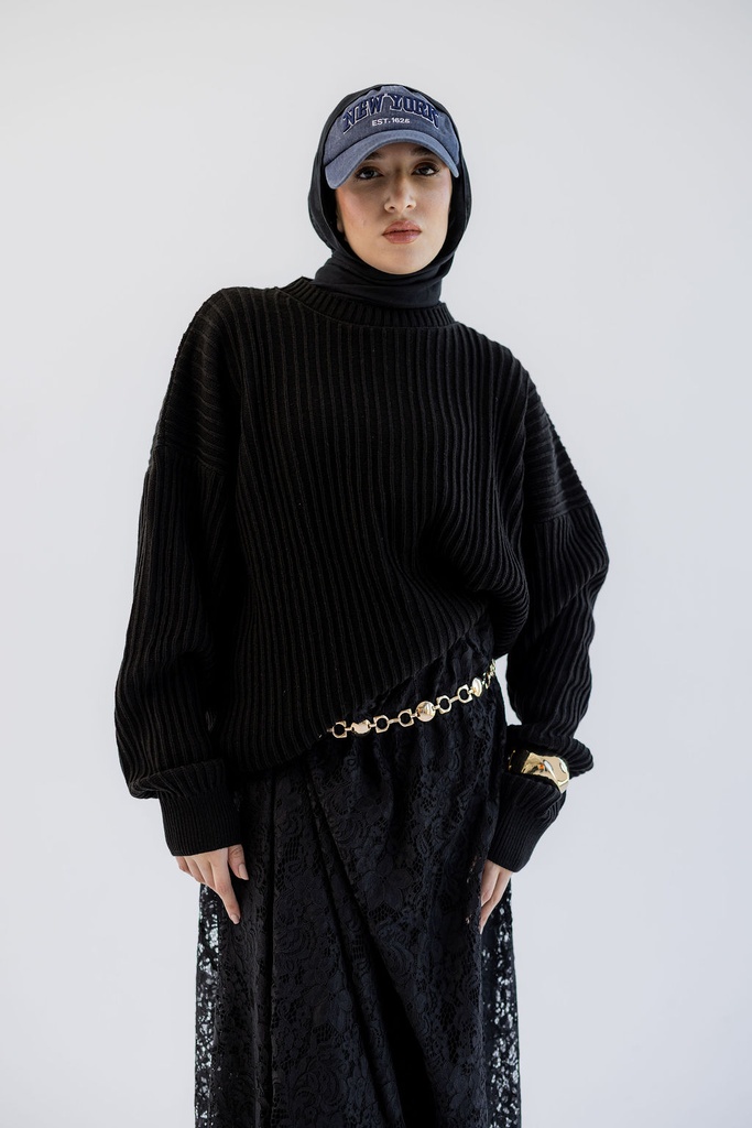 Black Kyoto Pullover