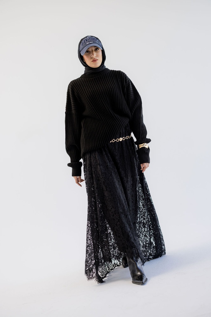 Black Kyoto Pullover