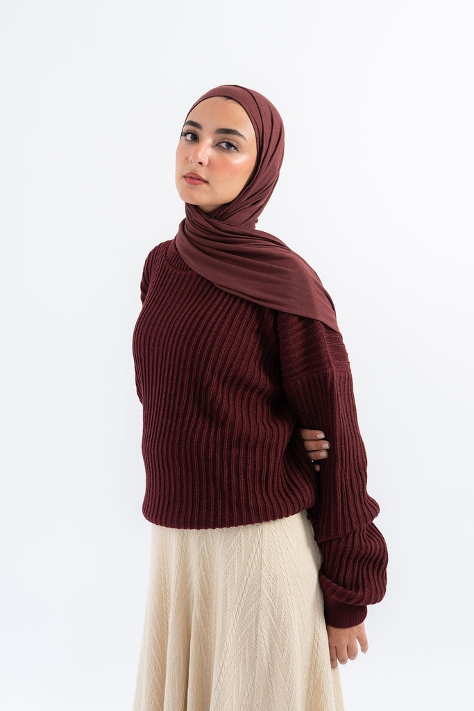 Burgundy Kyoto Pullover