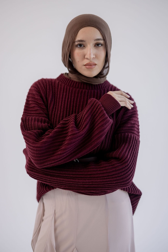 Burgundy Kyoto Pullover