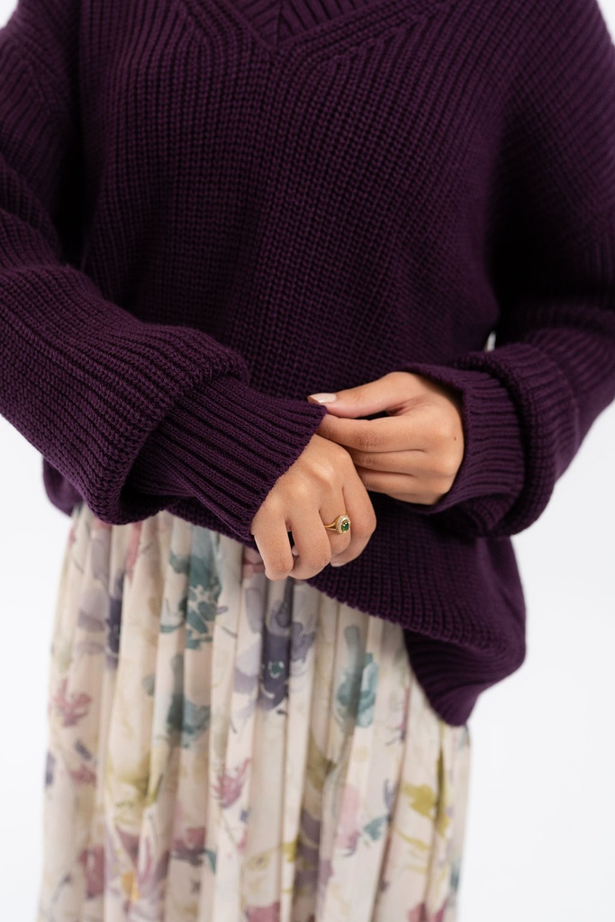 Aubergine Malibu Pullover 