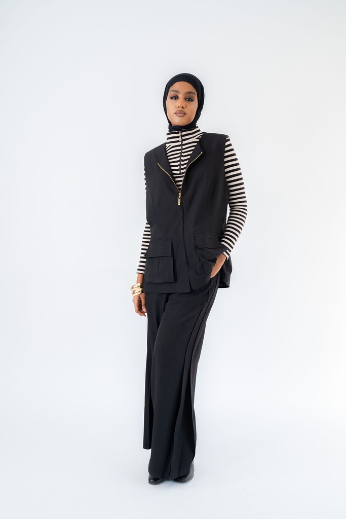 Black Valencia Pants