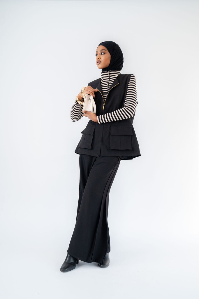 Black Valencia Pants