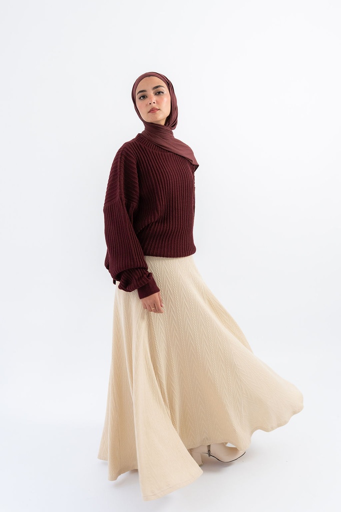 Beige Devon Skirt 